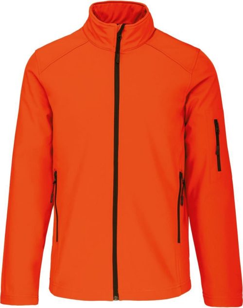 Herren 3-Lagen Softshell Jacke K 401 – Kariban in Fluorescent Orange
