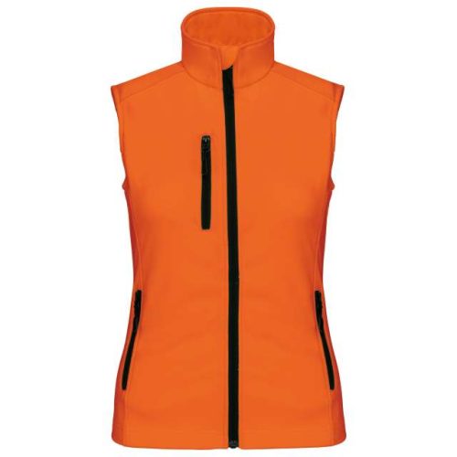 Ladies' Softshell Bodywarmer – Kariban in Fluorescent Orange