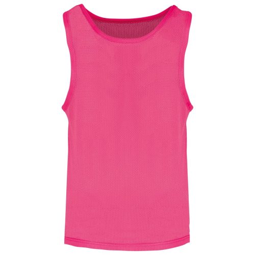 Leibchen aus leichtem Netzstoff für Kinder PA047 – Proact in Fluorescent  Pink