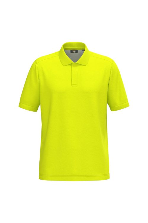 Unisex-Polohemd aus Baumwolle/Polyester WK208 – WK in Fluorescent Yellow