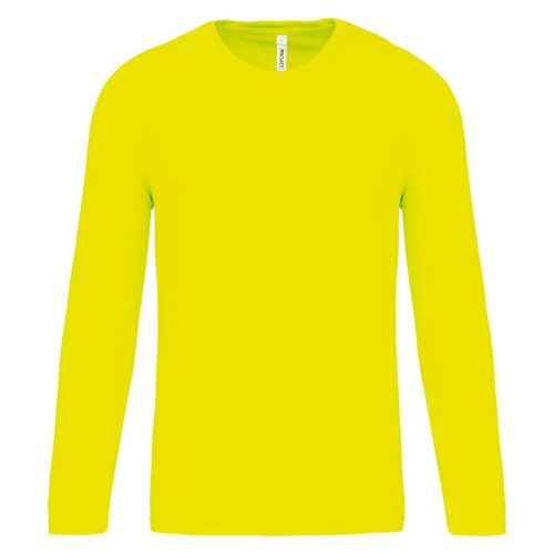 Herren Basic Sport Funktionsshirt Langarm PA443 – Proact in Fluorescent Yellow