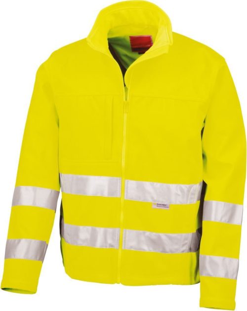 Sicherheits Softshell Jacke R 117X – Result in Fluorescent Yellow