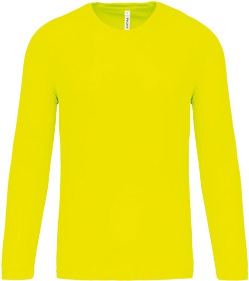 Sport Shirt langarm PA 443 – Kariban ProAct in Fluorescent Yellow