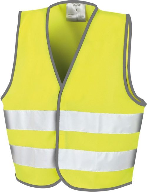 Kinder Warnweste R 200J – Result in Fluorescent Yellow