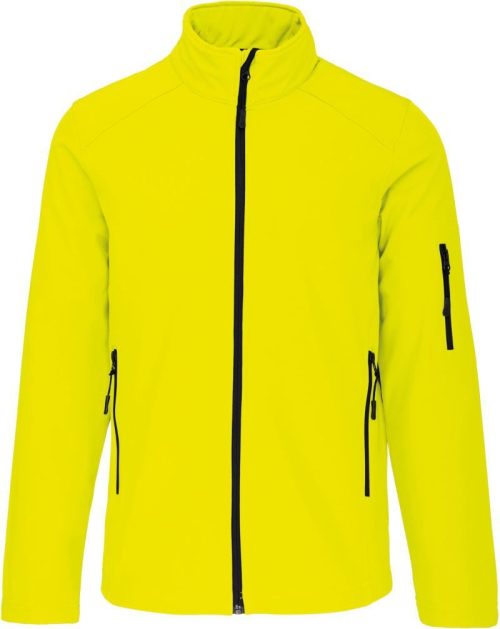 Herren 3-Lagen Softshell Jacke K 401 – Kariban in Fluorescent Yellow