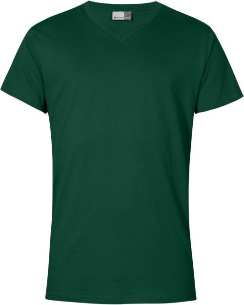 Herren Premium V-Ausschnitt T-Shirt 3025 – Promodoro in Forest