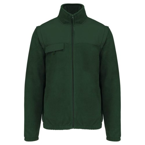 Fleecejacke mit abnehmbaren Ärmeln Herren WK9105 – WK in Forest Green