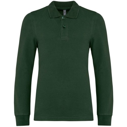 Polohemd mit langen Ärmeln für Kinder. K269 – Kariban in Forest Green