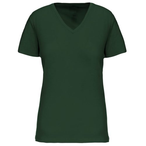 Damen-T-Shirt BIO150 IC mit V-Ausschnitt K3029IC – Kariban in Forest Green