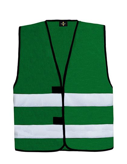 Kids´ Hi-Vis Functional Safety Vest Aarhus – Korntex in Forest Green