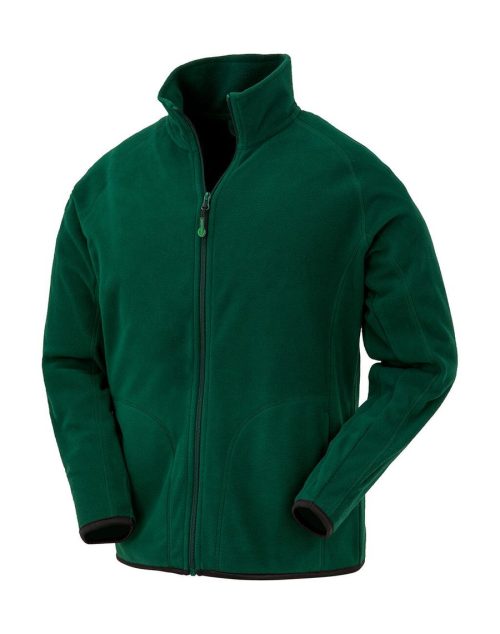 Recycled Microfleece Jacket – Result Recycled in Forest Green