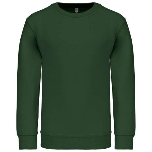 Kids' Crew Neck Sweatshirt – Kariban in Forest Green
