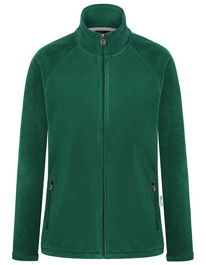 Damen Fleece-Hybrid Jacket – Karlowsky in Forest Green (Ca. Pantone 554C)