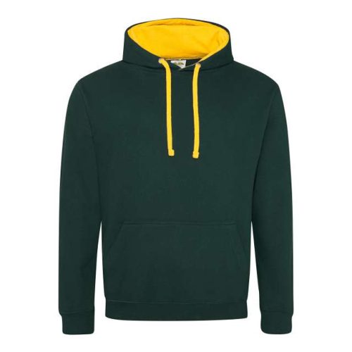 Varsity Hoodie – Just Hoods in Forest Green/Gold