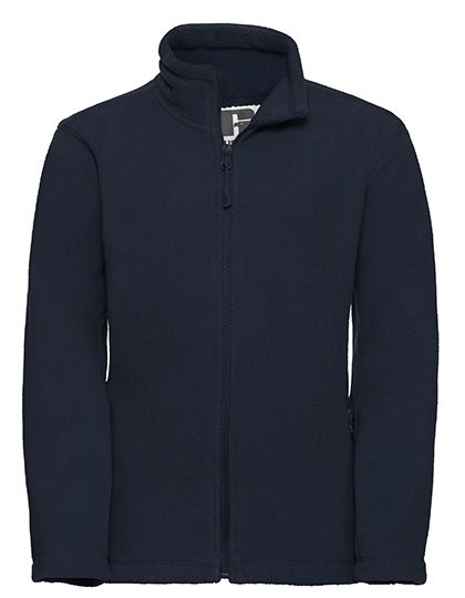 Kids Full Zip Outdoor Fleece – Russell Athletic in French Navy