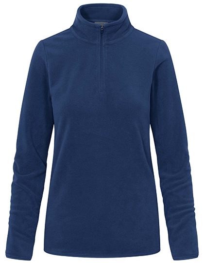 Women´s Recycled Fleece Troyer – Promodoro in French Navy