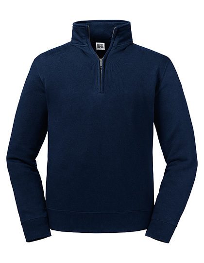 Authentic Quarter Zip Sweat – Russell Athletic in French Navy