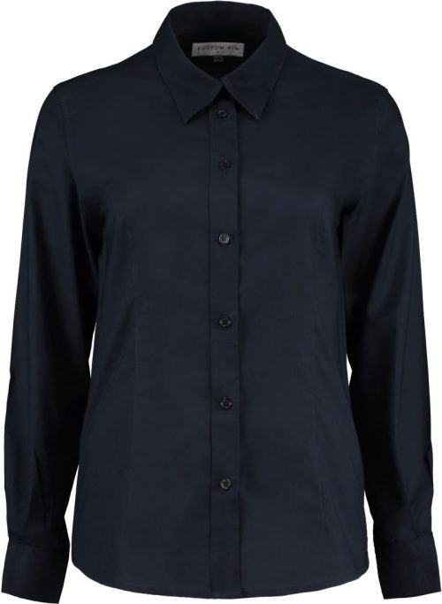 Workwear Oxford Bluse langarm KK 361 (26-28) – Kustom Kit in French Navy