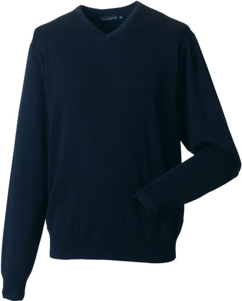 V-Ausschnitt Strickpullover 710M – Russell Athletic in French Navy