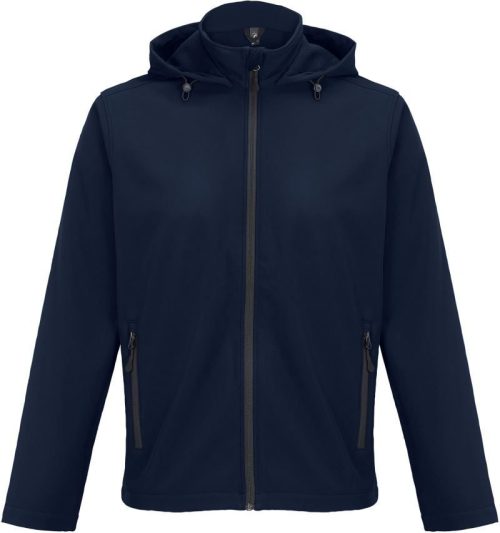 Herren 2-Lagen Kapuzen Softshell Jacke Race Hooded Men – SOL'S in French Navy