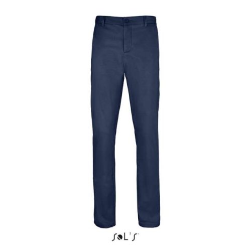 Sol's Jared Men - Satin Stretch Trousers – SOL'S in French Navy