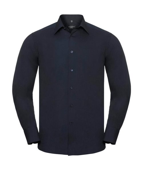 Tailored Poplin Shirt Ls 0R924M0 – Russell Collection in French Navy