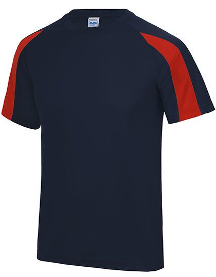 Kids´ Contrast Cool T – Just Cool in French Navy/Fire Red