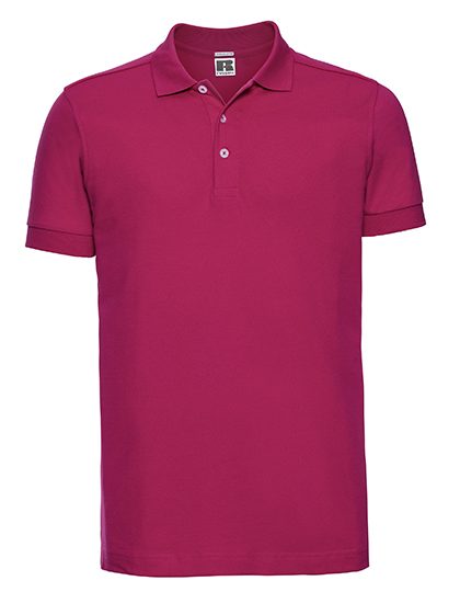 Men's Fitted Stretch Polo – Russell Athletic in Fuchsia