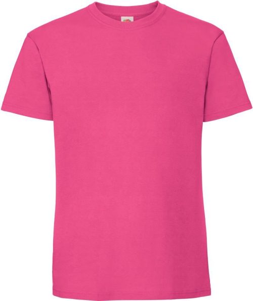 Schweres Herren T-Shirt Iconic 195 T – Fruit of the Loom in Fuchsia