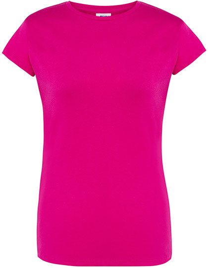 Ladies´ Regular Comfort T-Shirt – JHK in Fuchsia
