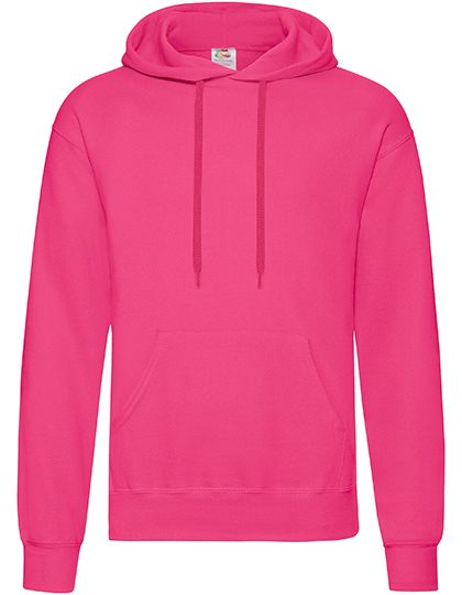 Classic Hooded Sweat – Fruit of the Loom in Fuchsia