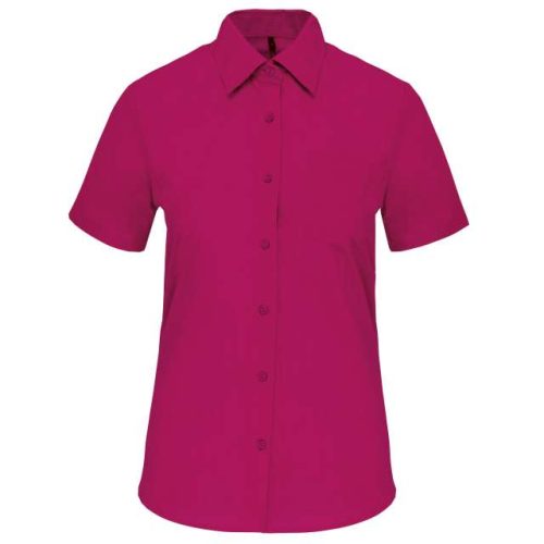 Judith - Ladies' Short-Sleeved Shirt – Kariban in Fuchsia
