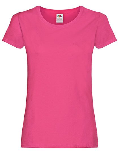 Ladies´ Original T – Fruit of the Loom in Fuchsia
