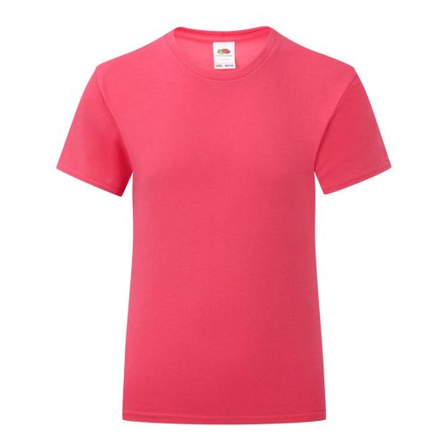 Mädchen-T-Shirt Iconic 150 T 61-025-0 – Fruit of the Loom in Fuchsia