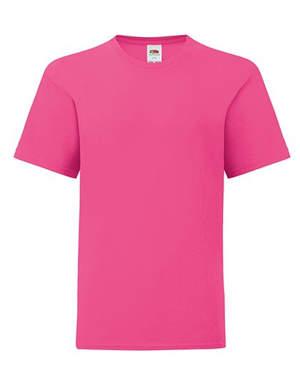 Kids´ Iconic T – Fruit of the Loom in Fuchsia