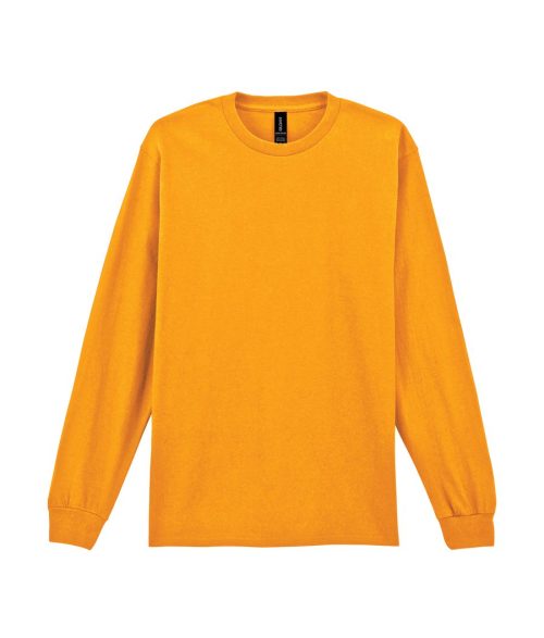Ultra Cotton™ Long Sleeve T-Shirt – Gildan in Gold