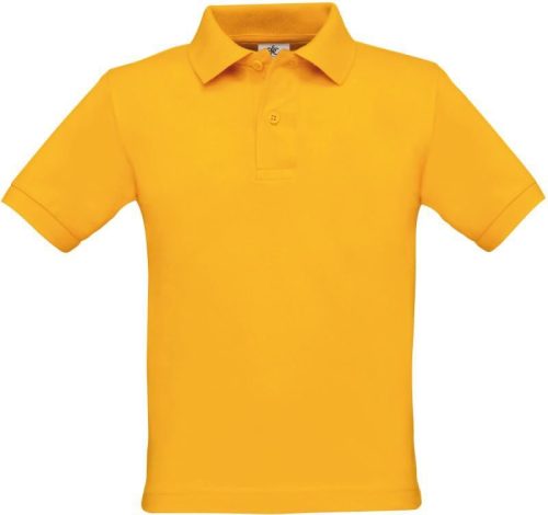 Kinder Piqué Polo Safran /kids – B&C in Gold