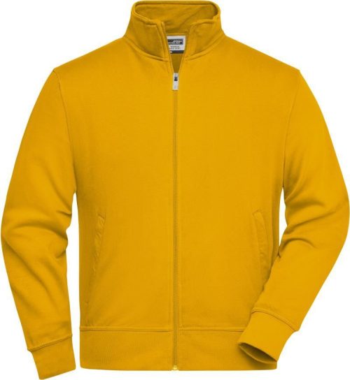 Sweatjacke mit Stehkragen JN 836 – Daiber in Gold Yellow