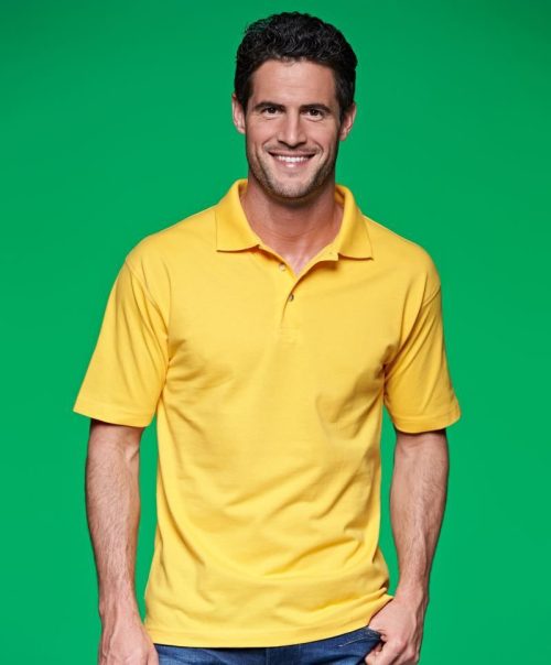 Piqué Polo JN 20 – Daiber in Gold Yellow