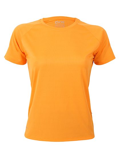 Ladies´ Rainbow Tech Tee – CONA SPORTS in Gold Yellow
