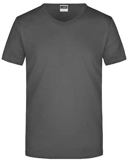 Men´s Slim Fit V-T – Daiber in Graphite (Solid)