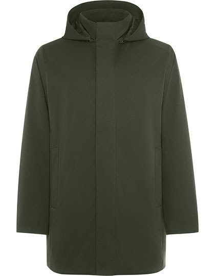 Dome 3/4 Quilted Parka Jacket – Roly in Green Smoke 380