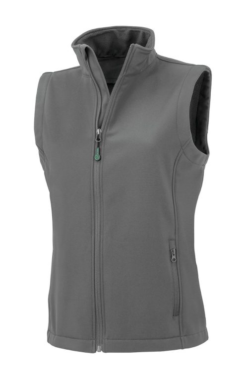 Damen 2-Lagen Softshell Gilet "Printable" R 902F – Result in Grey
