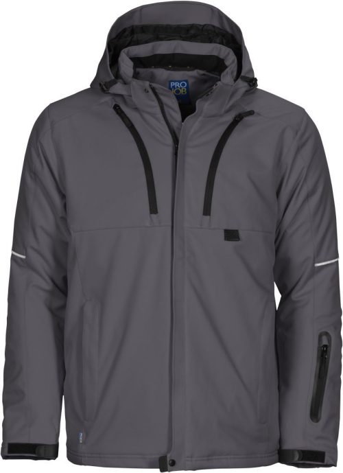 Gefütterte Workwear Softshell Jacke 3407 Padded Jacket – ProJob in Grey