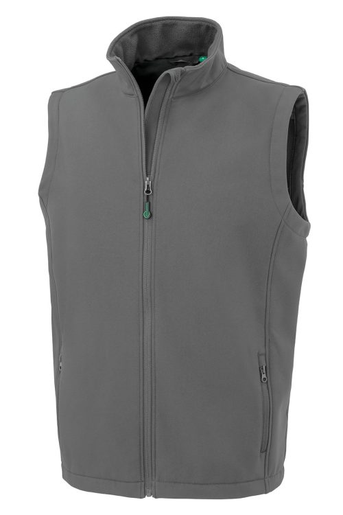 Herren 2-Lagen Softshell Gilet "Printable" R 902M – Result in Grey