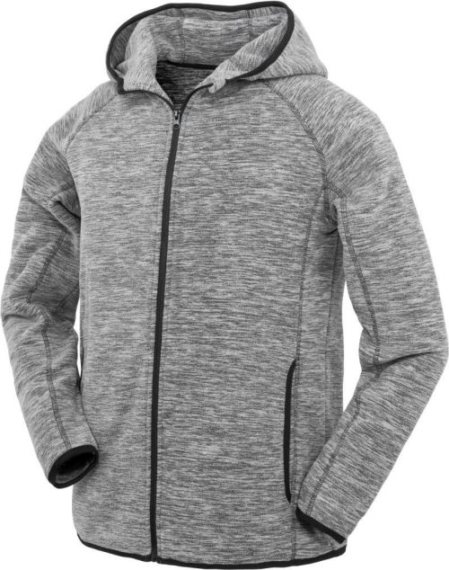 Herren Microfleece Kapuzenjacke S 245M – Spiro in Grey/Black