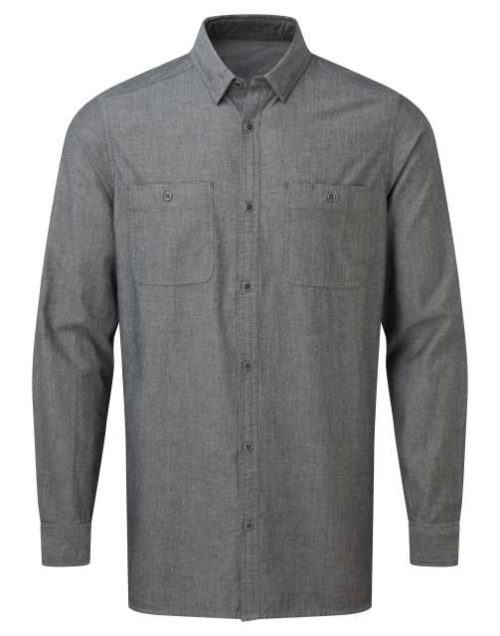 Men's Organic Chambray Fairtrade Shirt – Premier in Grey Denim
