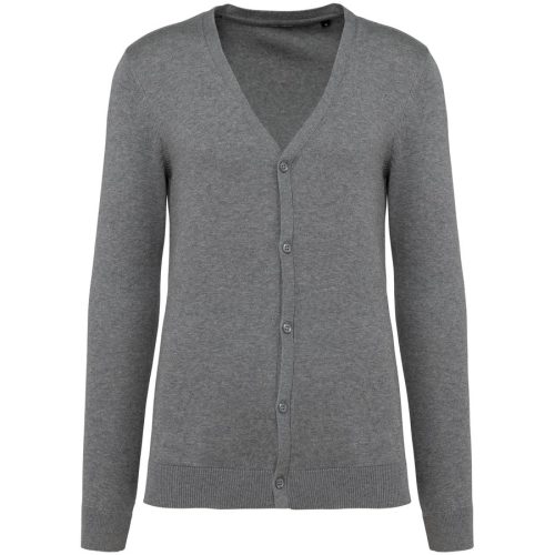 Herren Supima® Cardigan PK902 – Kariban Premium in Grey Heather