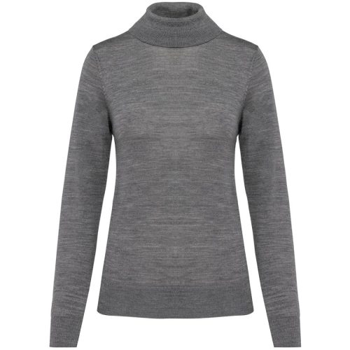 Merino-Damenpullover mit Rollkragen PK913 – Kariban Premium in Grey Heather