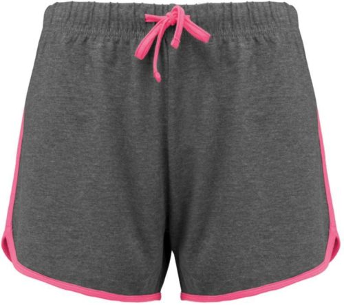 Damen Sporthose PA 1021 – Kariban ProAct in Grey Heather/Fluo Pink